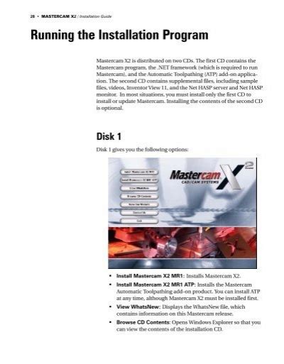 Mastercam X2 Install Guide