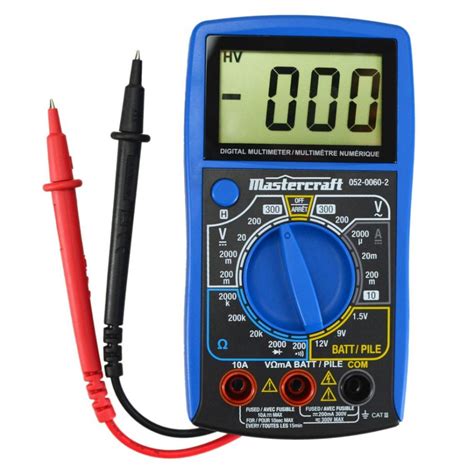 Mastercraft Multimeter User Manual