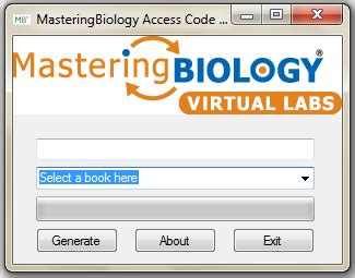 Mastering Biology Access Code Generator