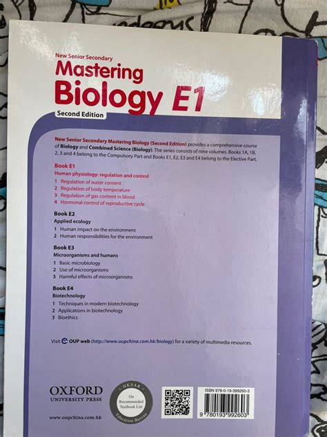 Mastering Biology E1 Ch3 Answer