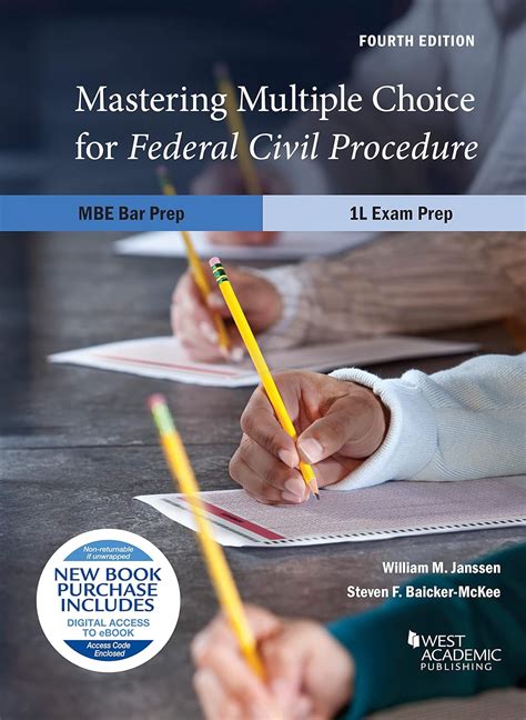 Mastering Multiple Choice For Federal Civil Procedure Mbe Bar Prep And 1l Exam Pre Career Guides