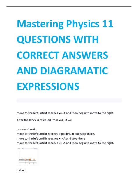 Mastering Physics Answers Ch 15