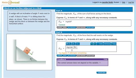 mastering physics homework answers
