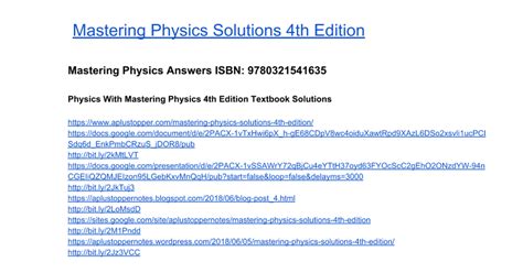 mastering physics solutions
