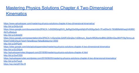 Mastering Physics Solutions Chapter 4