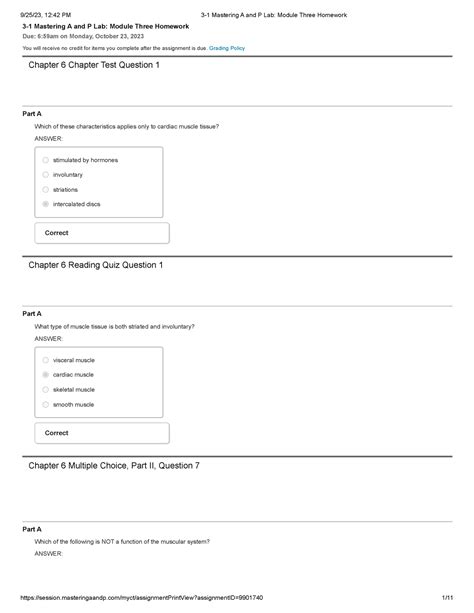 Read Online Mastering A And P Answers Chapter 6 
