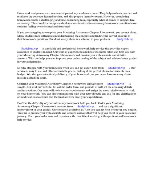 Read Mastering Astronomy Chapter 3 Answers 