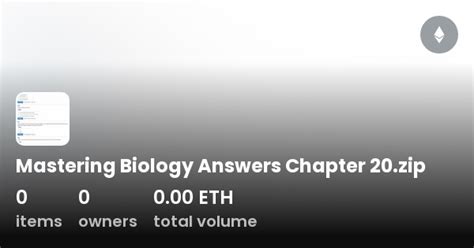 Download Mastering Biology Chapter 20 Answers 