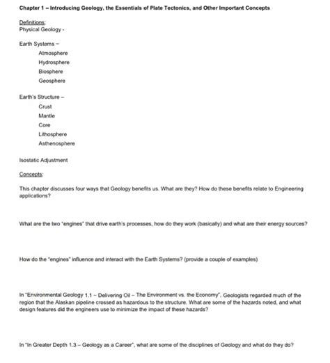 Download Mastering Geology Homework Answer Key Chapter One 