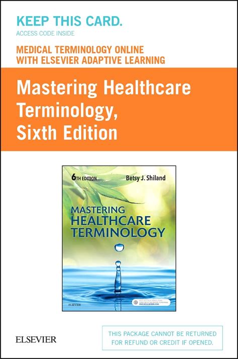 Read Online Mastering Healthcare Terminology 4Th Editionisbn 9780323085533Publisher Elsevier 