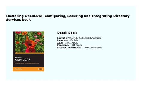 Download Mastering Openldap Configuring Securing And Integrating Directory Services 