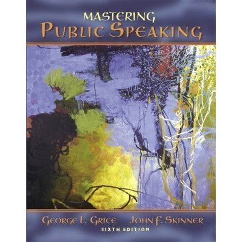 Read Online Mastering Public Speaking Grice 