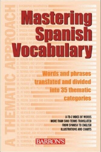 Read Mastering Spanish Vocabulary Mastering Vocabulary Series 