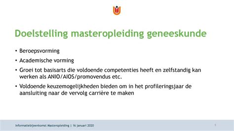 masteropleiding