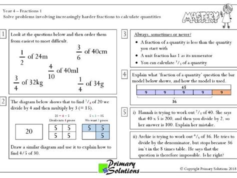 Mastery Maths Year 4 Fractions Worksheets Ks2 Twinkl Fractions Homework Year 4 - Fractions Homework Year 4