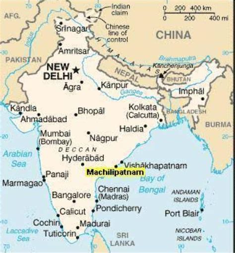 Masulipatnam In Map