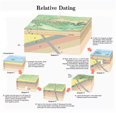 match the relative dating principle with its definition