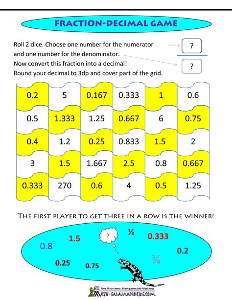 Matching Fractions And Decimals Interactive Game Twinkl Matching Fractions And Decimals - Matching Fractions And Decimals