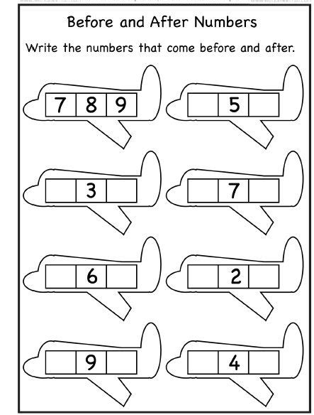 Matching Numbers Worksheets Planes Amp Balloons Match Number To Objects - Match Number To Objects