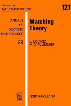 Matching Theory Plummer