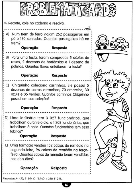 Matematica 4 Ano Exercicios