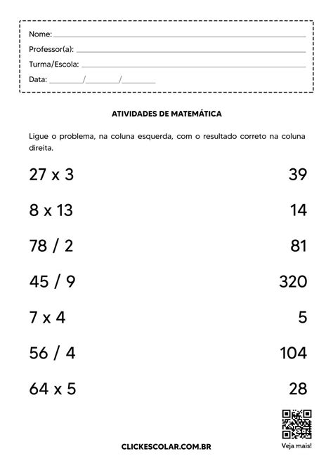 Matematica 5 Ano Exercicios