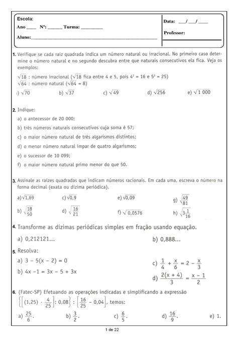 Matematica 8 Ano