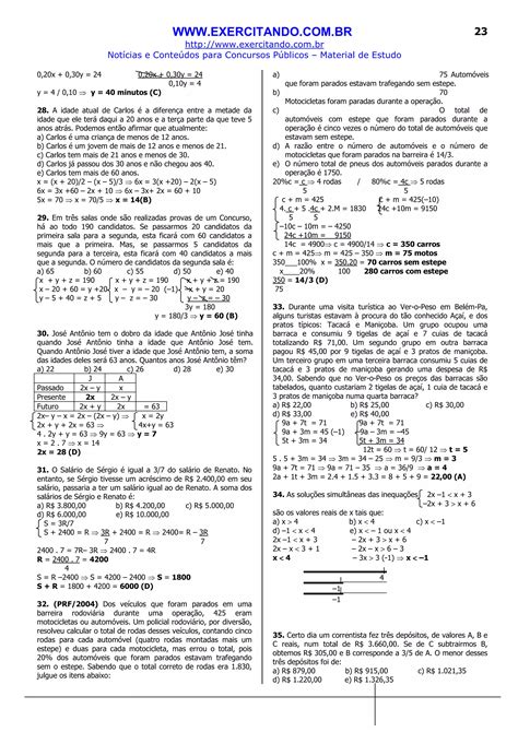 Matematica Nos Concursos
