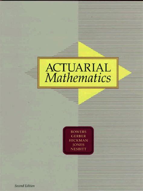 matematicas actuariales bowers