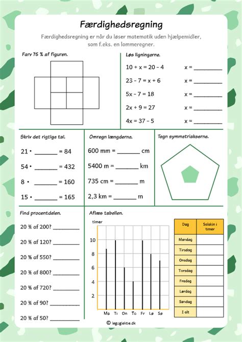 Matematik Faerdighedsregning Facit