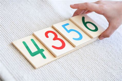 Material Montessori Numeros  Los Números Largos Montessori Con Imprimible Para Descargar - Material Montessori Numeros