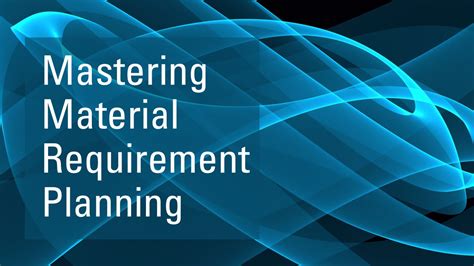 Read Online Material Requirements Planning User Guide 