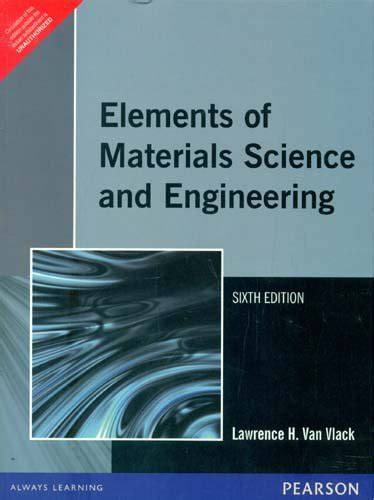 Read Online Material Science Engineering Van Vlack 