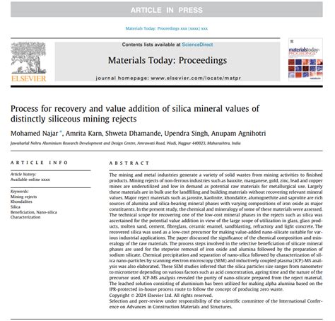 Materials Today Proceedings