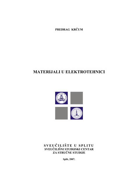 materijali u elektrotehnici pdf