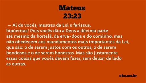 Mateus 23 23