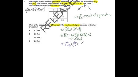 Math 2 Released Test Nc