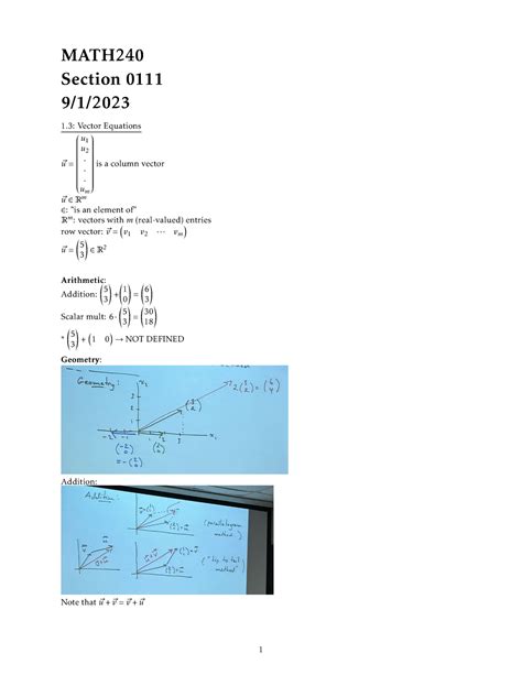 Math 240 Course Announcement