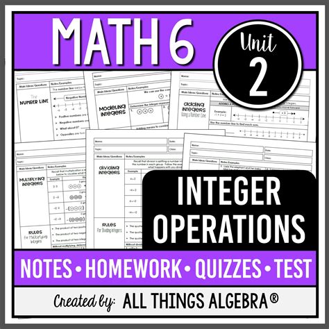 Math 6 Unit 2 Study Guide Answer Key Typepad
