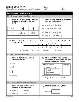 Math 8 Sol Practice Teaching Resources Tpt 8th Grade Math Sol Practice - 8th Grade Math Sol Practice