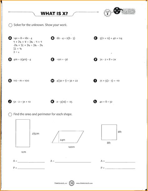 Math 8th Grade Worksheets   Eighth Grade Math Worksheets - Math 8th Grade Worksheets