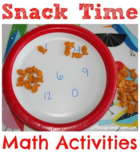 Math Activities For Kindergarten Snack Time Practice Kindergarten Snacks - Kindergarten Snacks