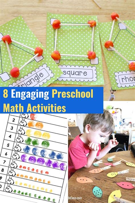 Math Activities For Preschoolers To Do At Home Math Center Activities For Preschoolers - Math Center Activities For Preschoolers