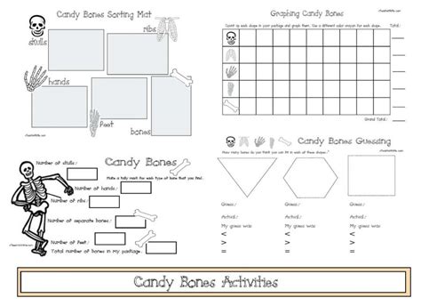Math Activities With Candy Bones Candy Math - Candy Math