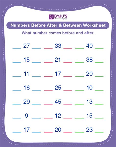 Math After Before And Between Numbers For Kids Before And After Math - Before And After Math