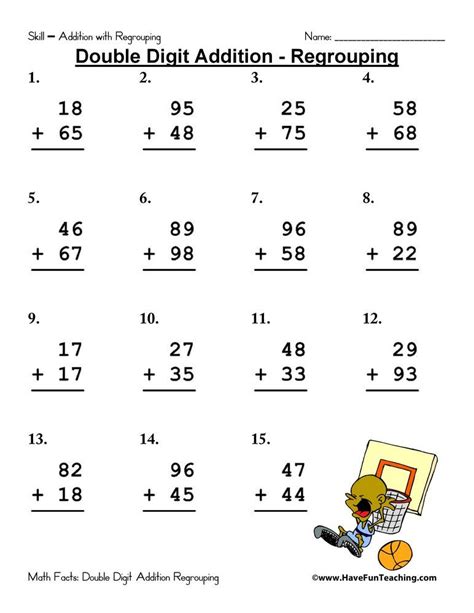 Math Aids Addition Worksheets   Adding With 3 Addends Math Games Free Printable - Math Aids Addition Worksheets