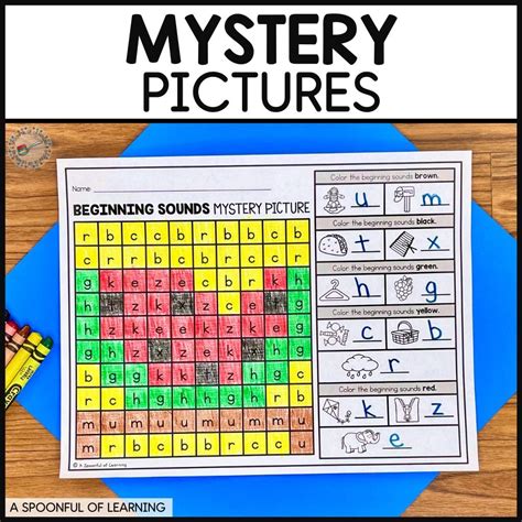 Math And Literacy Mystery Pictures A Spoonful Of Mystery Math Worksheets - Mystery Math Worksheets