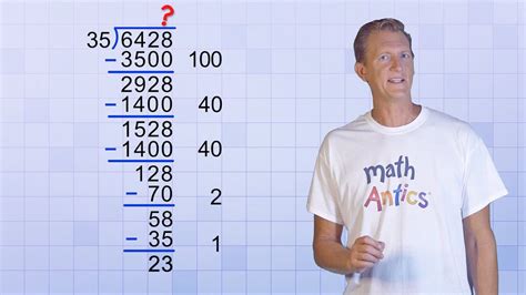 Math Antics Division With Partial Quotients Youtube Division Partial Quotient - Division Partial Quotient