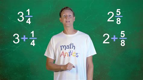 Math Antics Mixed Numbers Youtube Fractions Mixed Numbers - Fractions Mixed Numbers