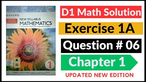 Math Book D1 6th Edition New Syllabus